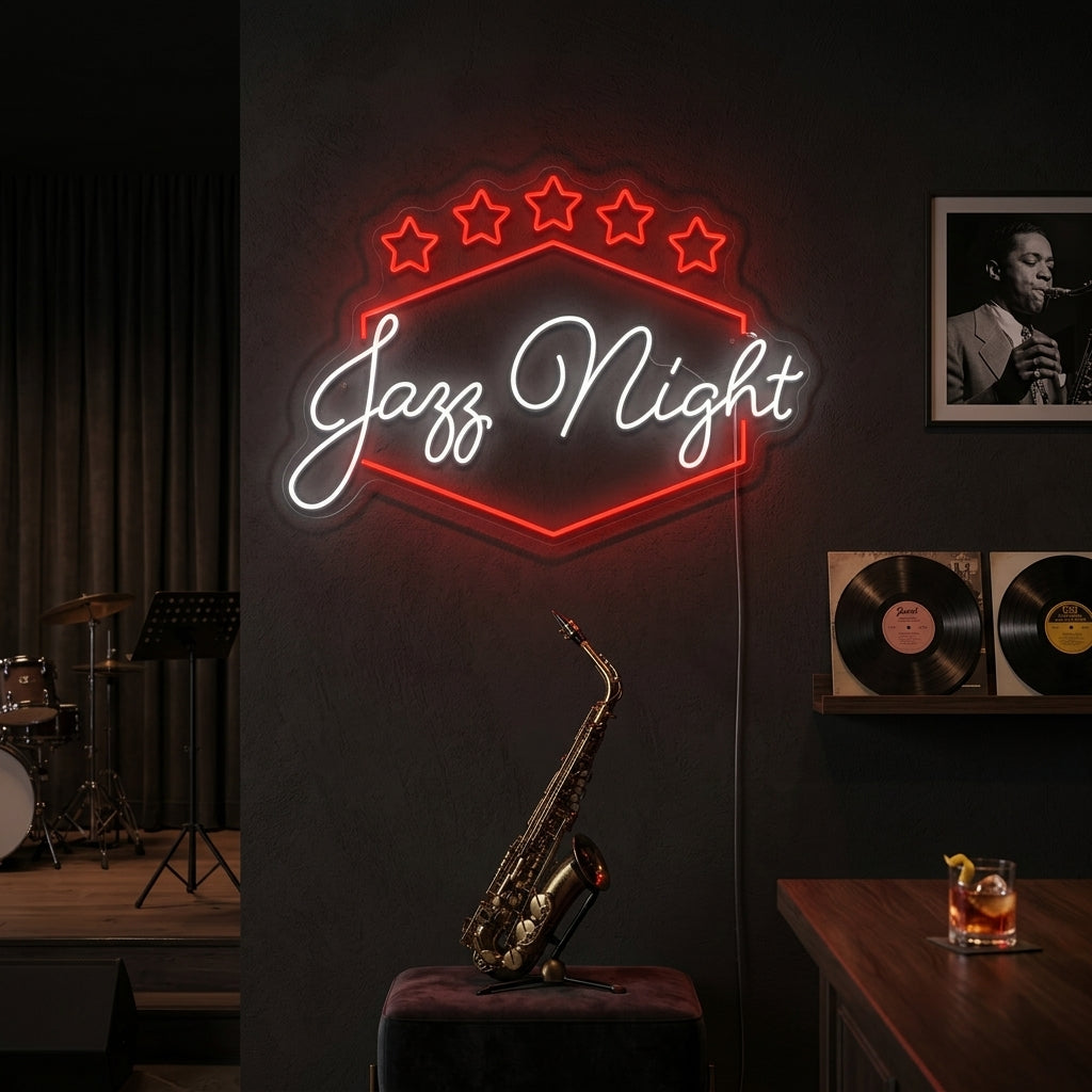 "Jazz Night" Neonkyltti