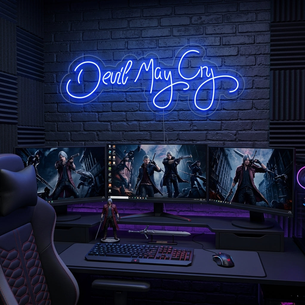 "Devil May Cry, Pelaajan Sisustus" Neonkyltti