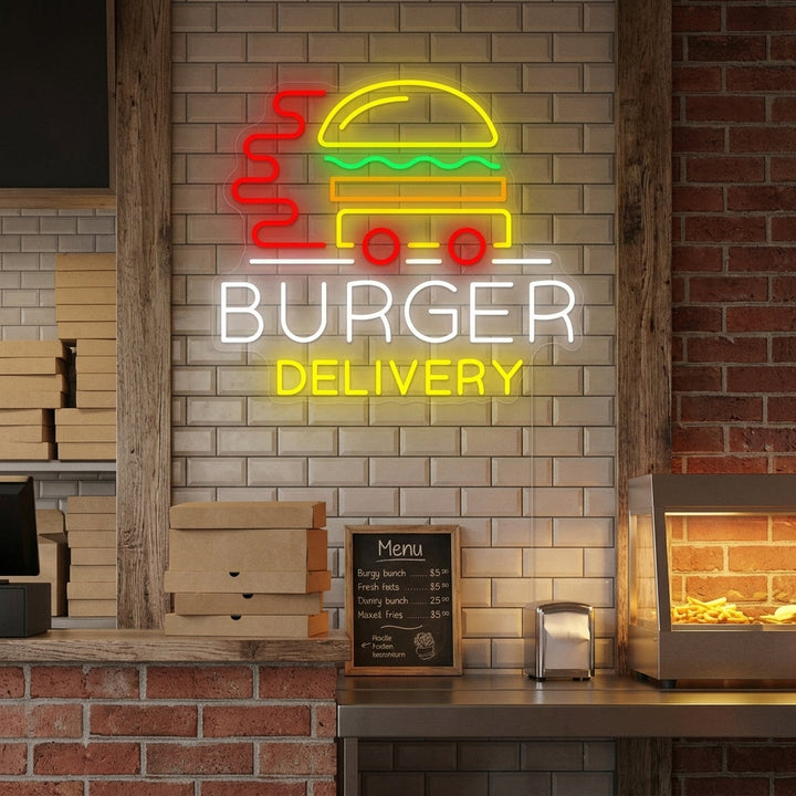 "Burger Delivery" Neonkyltti
