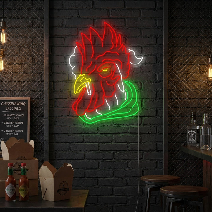 "Chicken Smoking" Neonkyltti