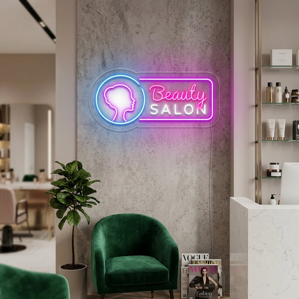 "Beauty Salon" Neonkyltti