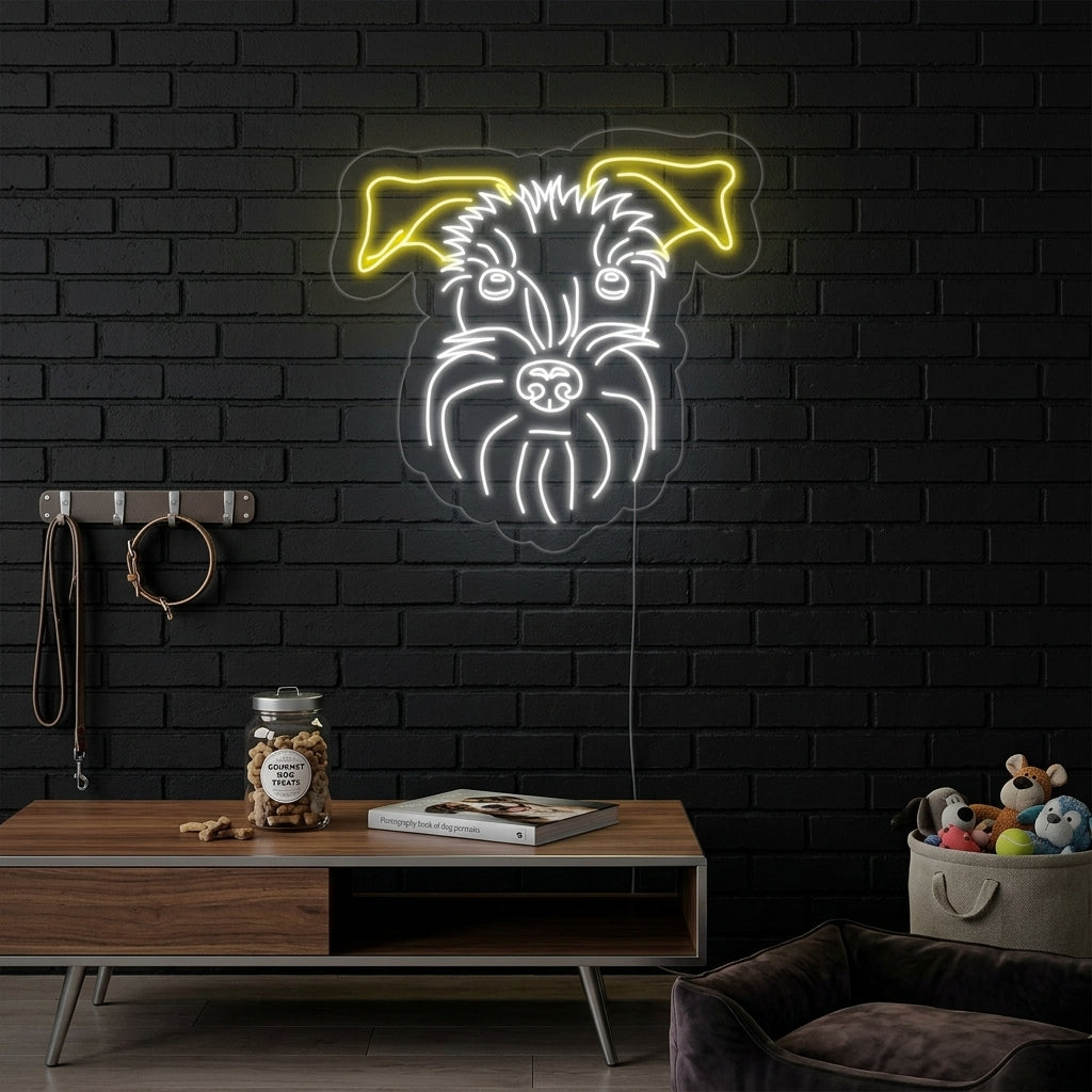 "Schnautseri, Koira" Neonkyltti