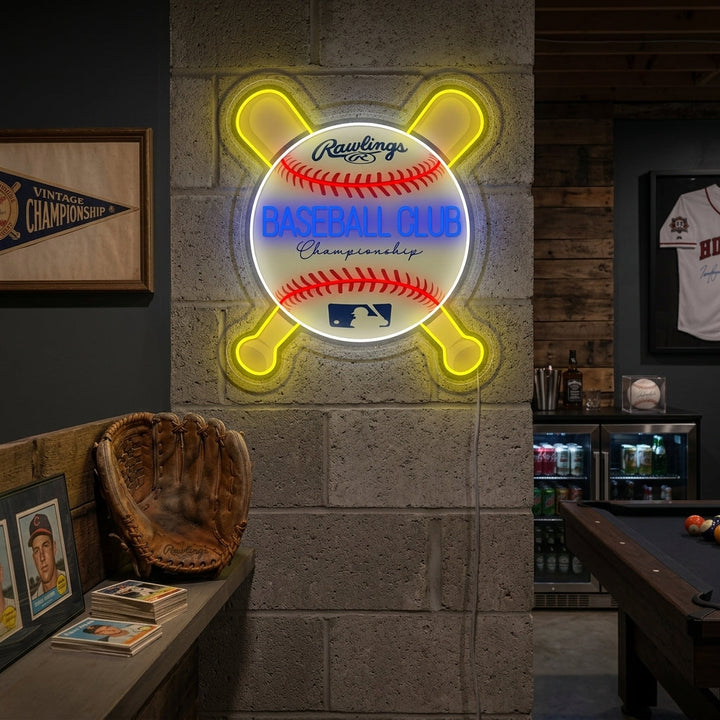 "Baseball Club" Neonkyltti