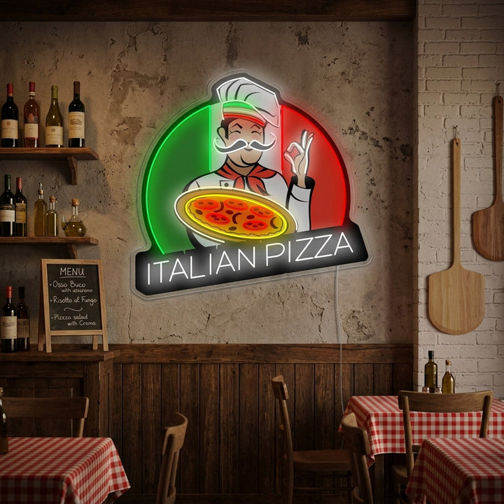 "Italian Pizza" Neonkyltti