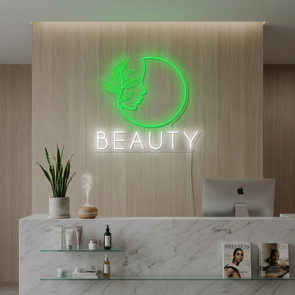 "Kauneus Spa Logo" Neonkyltti