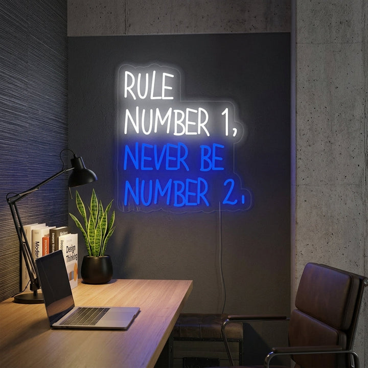 "Rule Number" Neonkyltti