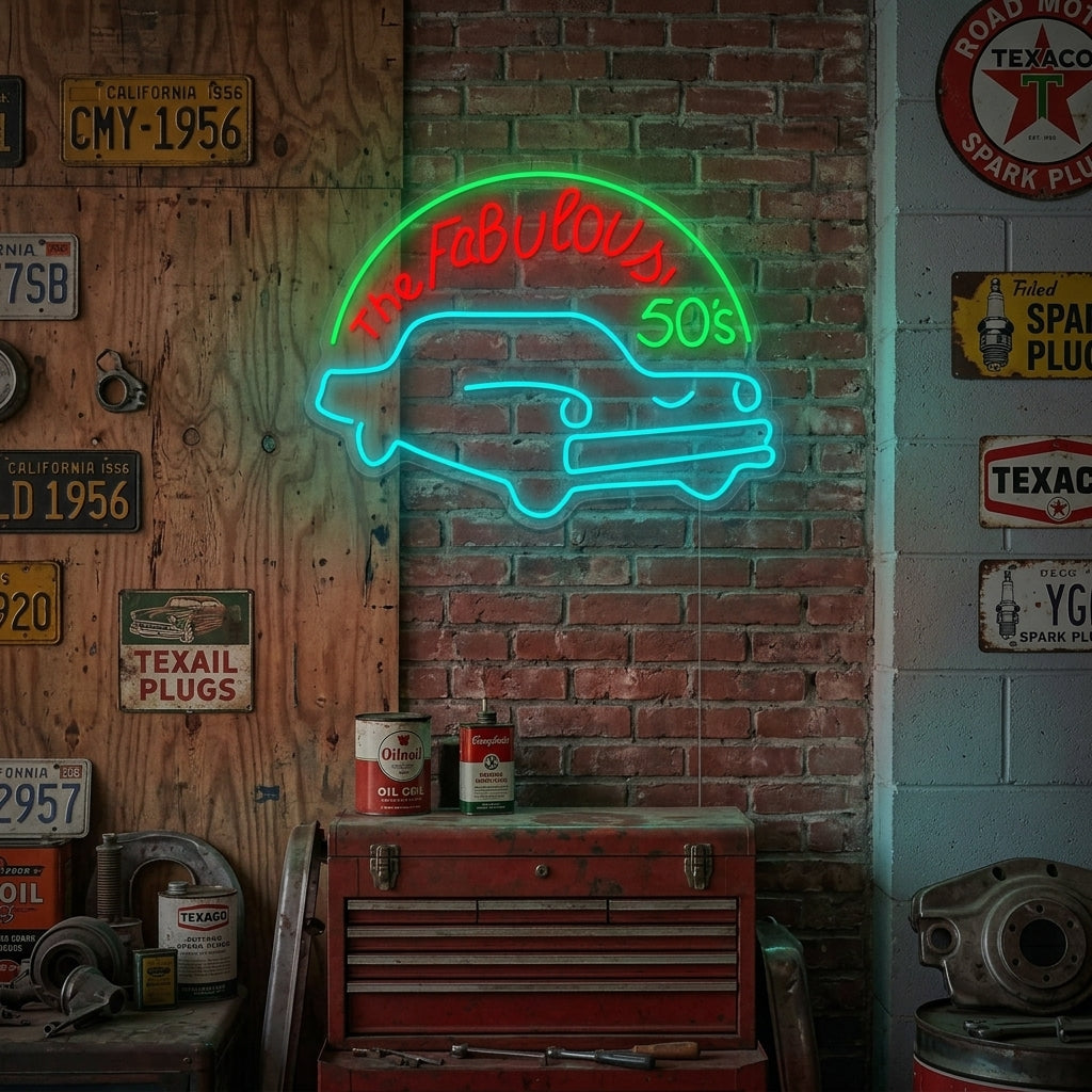 "Fabulous 50s" Neonkyltti