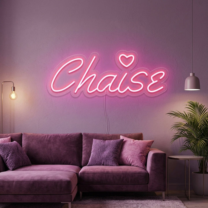 "Chaise" Neonkyltti