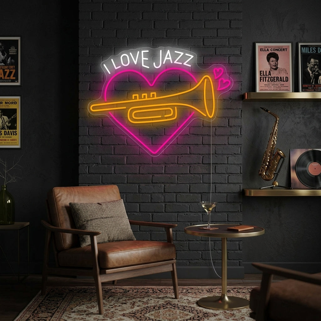 "Jazz-musiikki" Neonkyltti