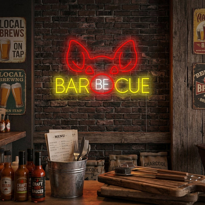 "Barbecue" Neonkyltti