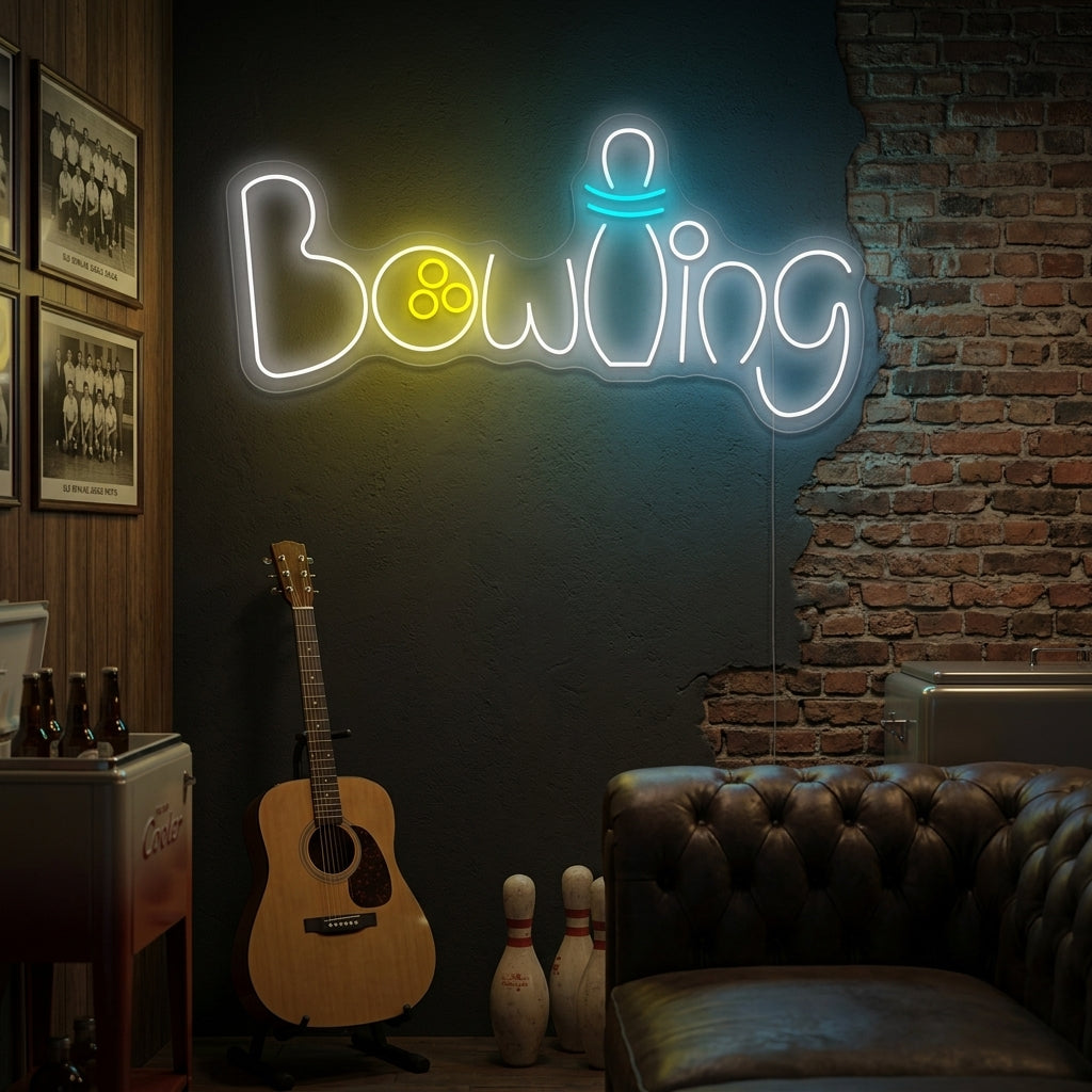 "Bowling" Neonkyltti