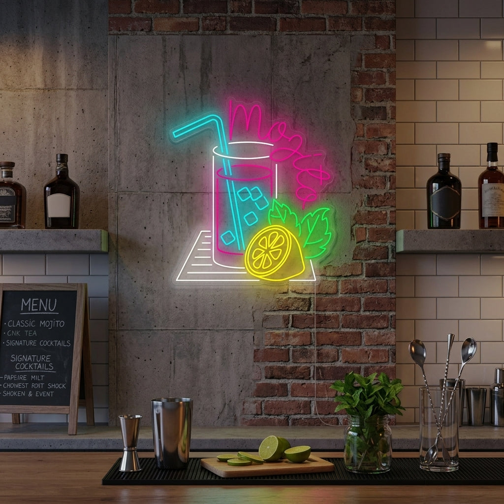 "Mojito" Neonkyltti