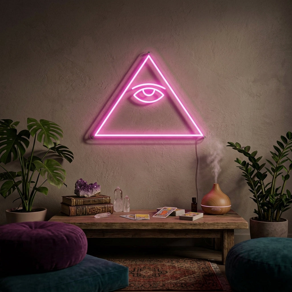 "Psyykkinen Silmä" Neonkyltti