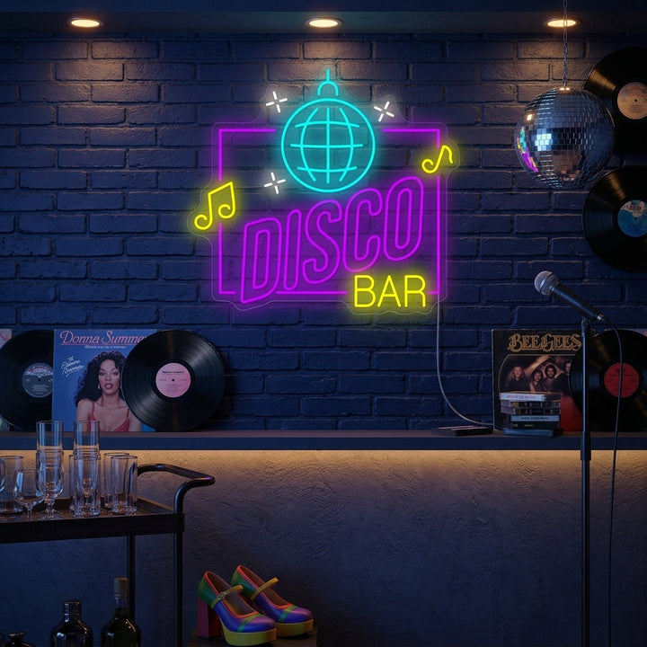 "Disco Bar" Neonkyltti