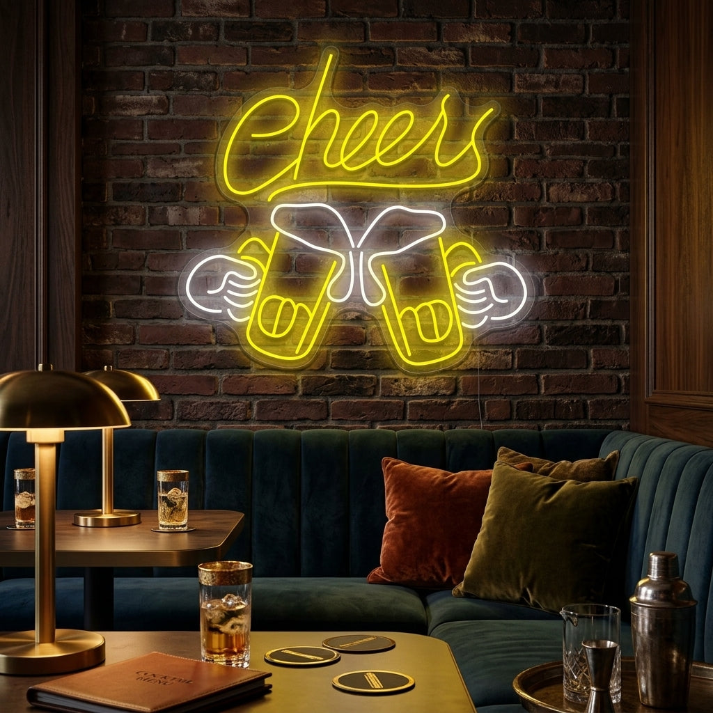 "Cheers" Neonkyltti