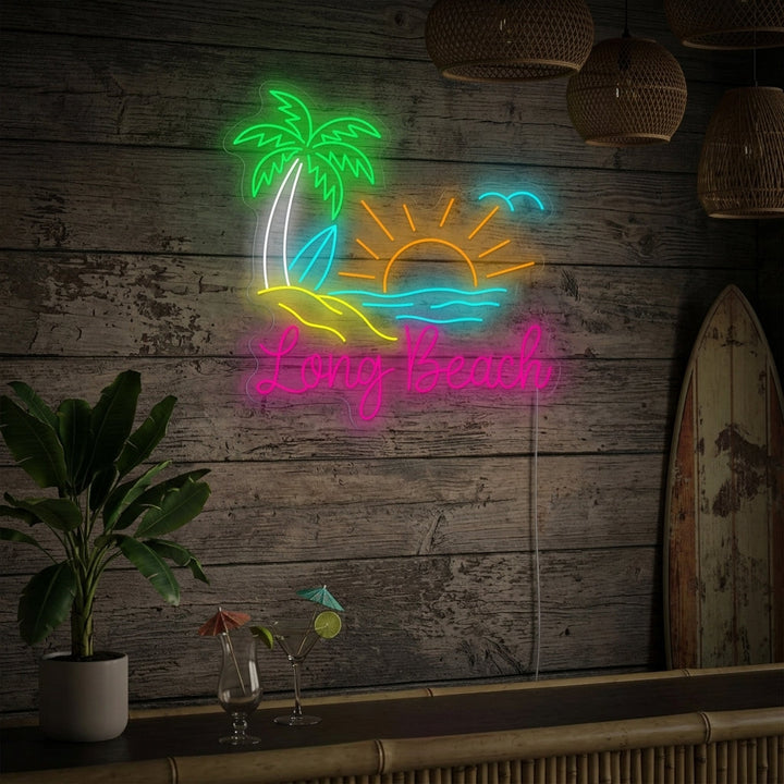 "Long Beach" Neonkyltti
