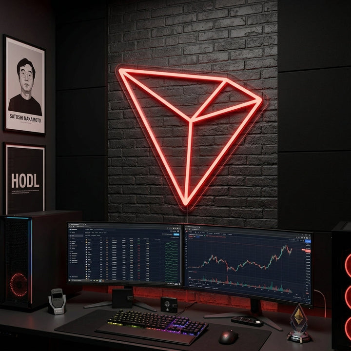 "Tron Trx-Logo" Neonkyltti