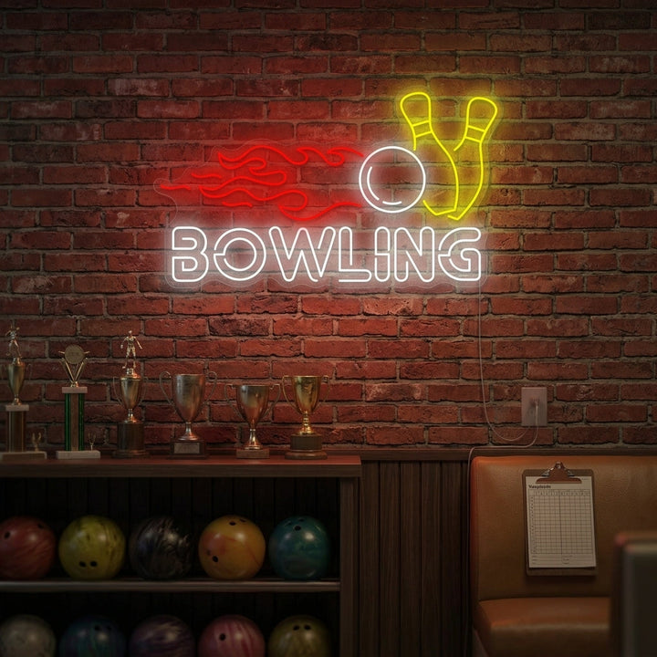 "Bowling" Neonkyltti