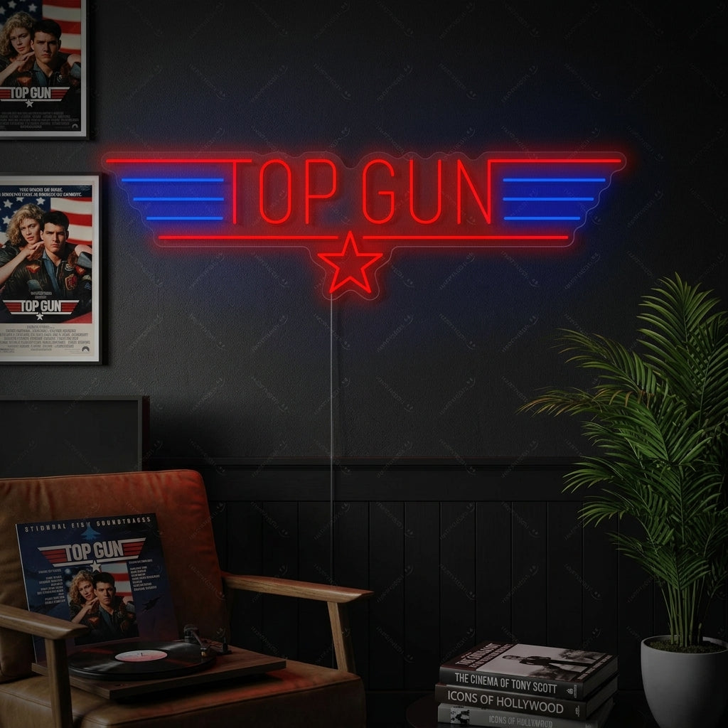 "Top Gun" Neonkyltti