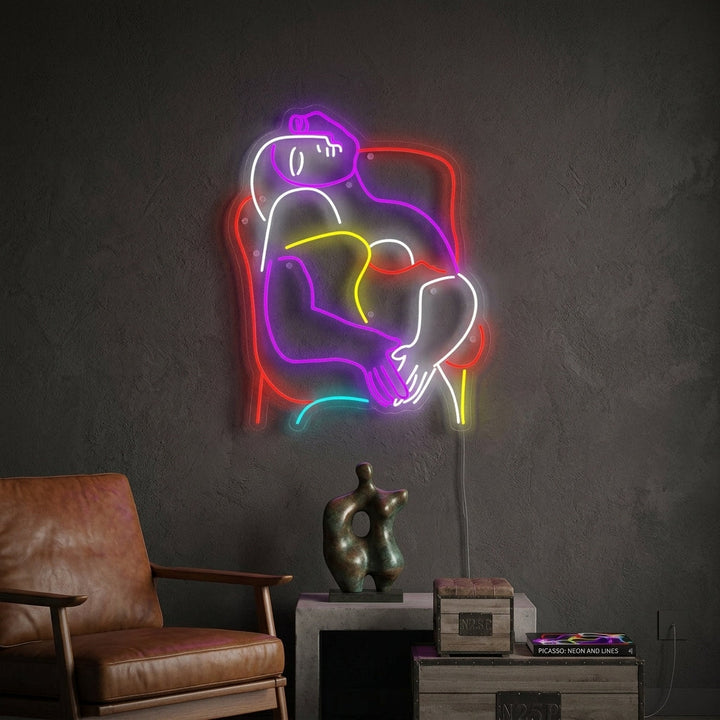 "Unelma, Pablo Picasso" Neonkyltti