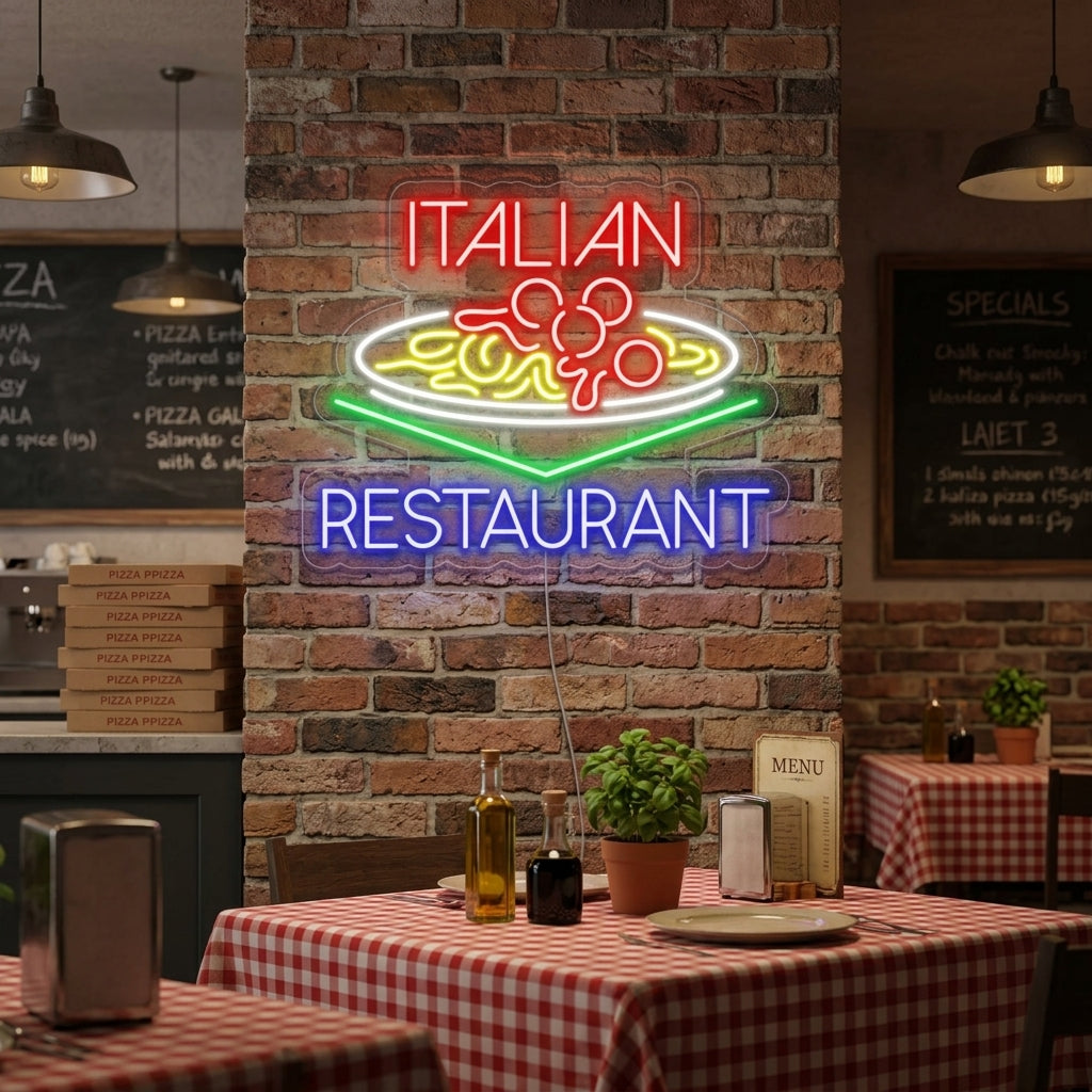 "ITALIAN RESTAURANT" Neonkyltti
