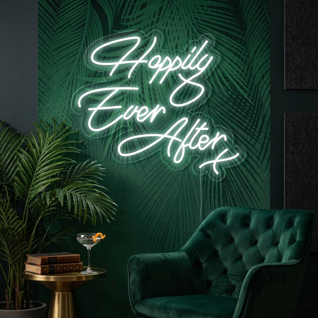 "Happy Ever After" Neonkyltti