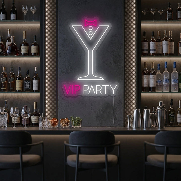 "Vip Party" Neonkyltti