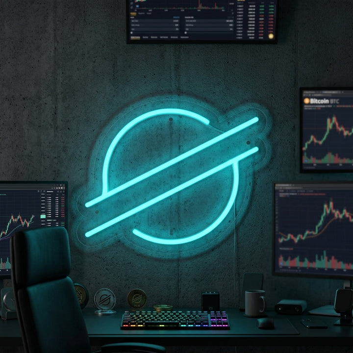 "Stellar Xlm-Logo" Neonkyltti