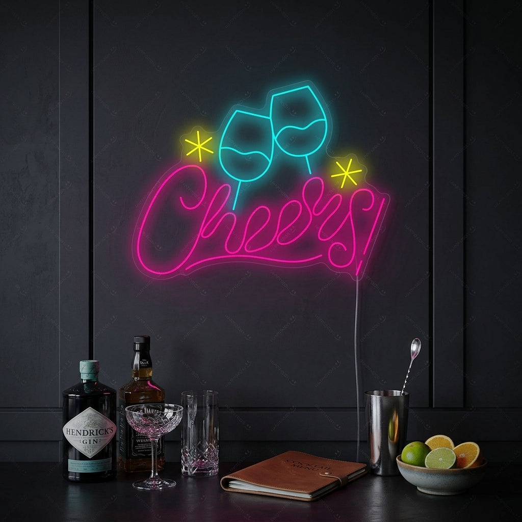 "Cheers" Neonkyltti