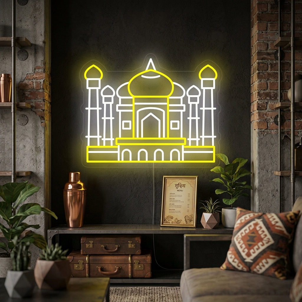 "Intian Taj Mahal" Neonkyltti