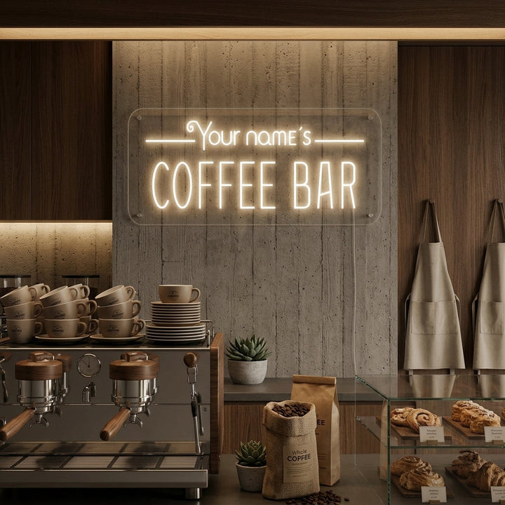 "Your Name's Coffee Bar" Neonkyltti