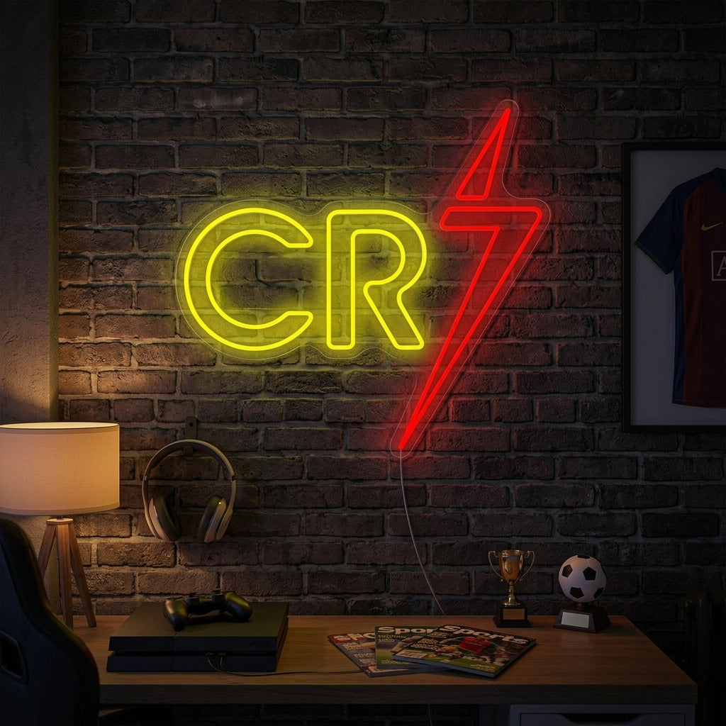 "Cr7" Neonkyltti
