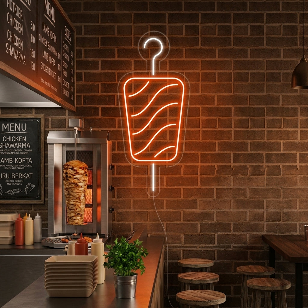 "Kebab" Neonkyltti