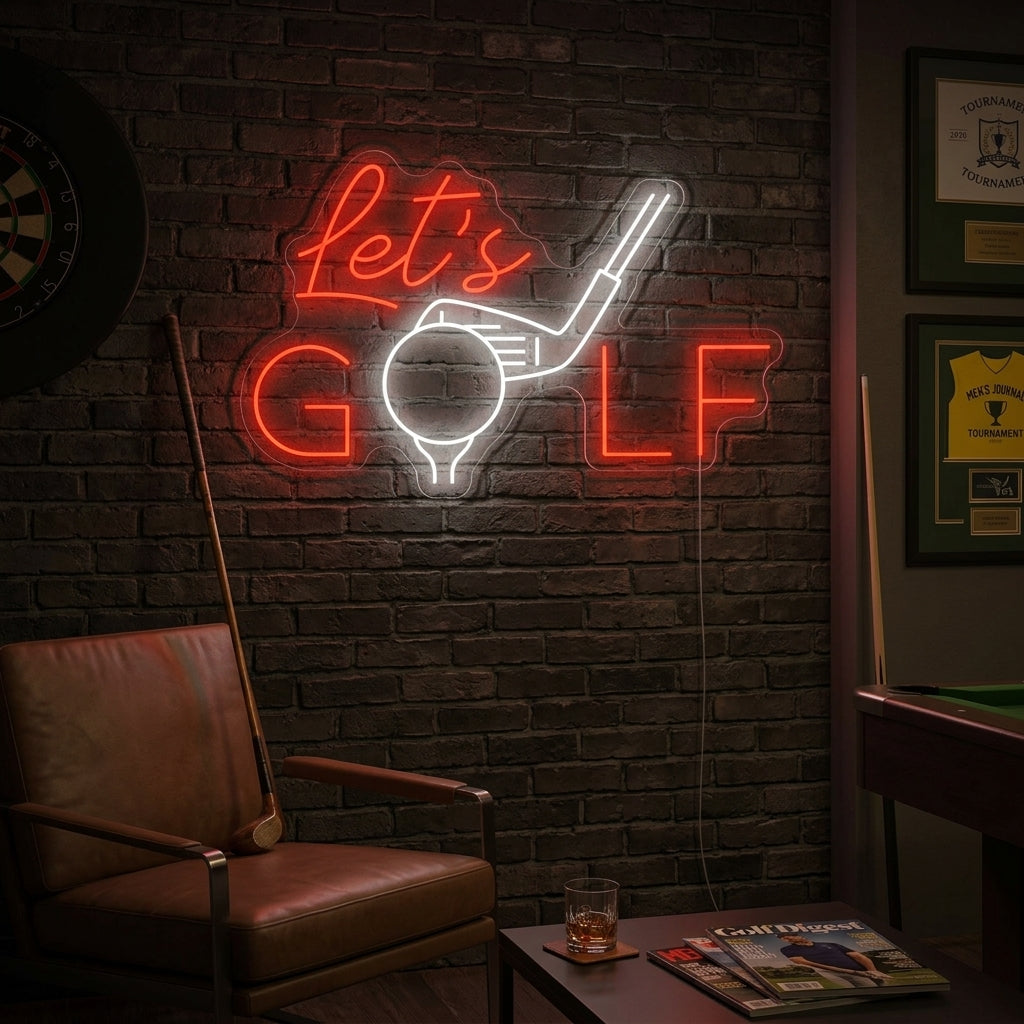 "Let's Golf" Neonkyltti