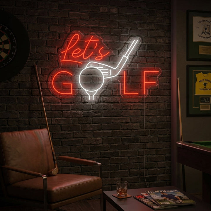 "Let's Golf" Neonkyltti