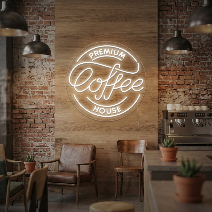 "Premium Coffee House" Neonkyltti
