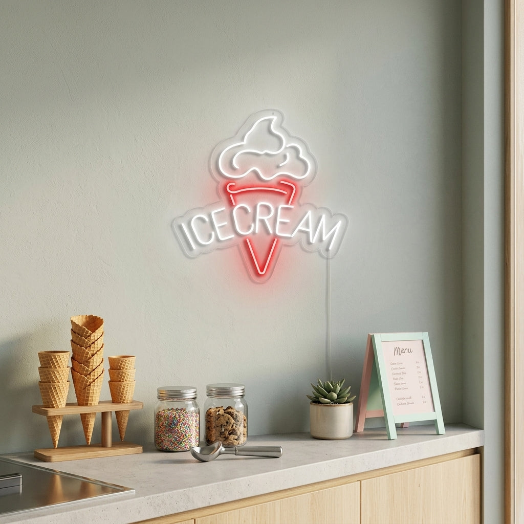 "Ice Cream" Neonkyltti