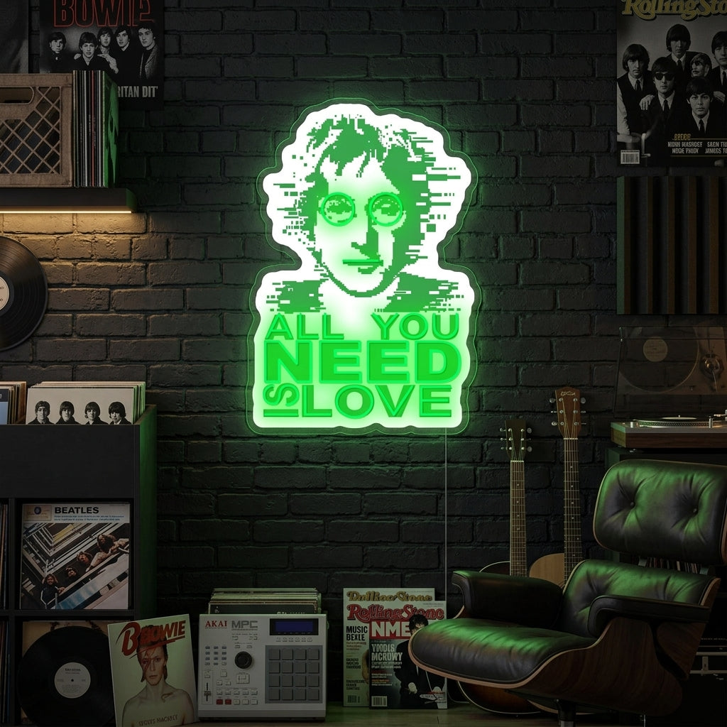 "All You Need Is Love" Neonkyltti