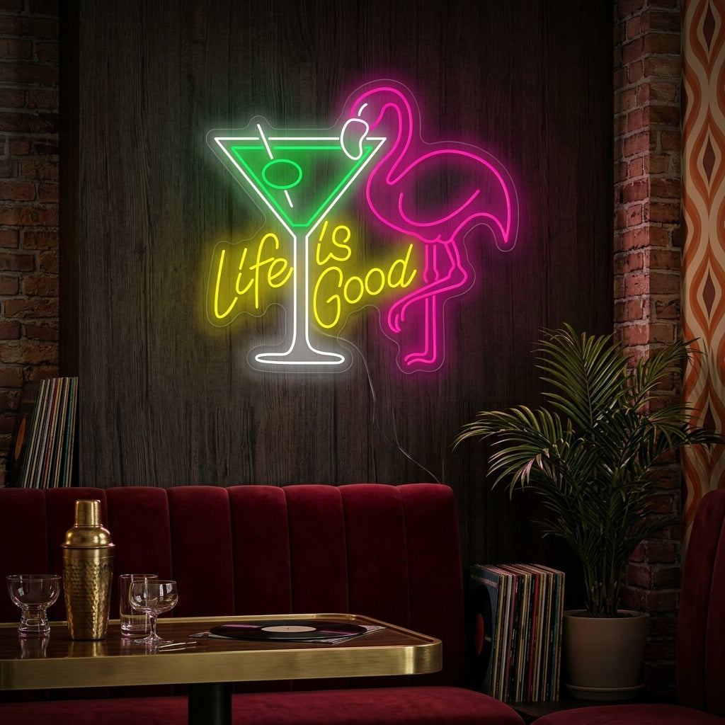 "Life Is Good" Neonkyltti
