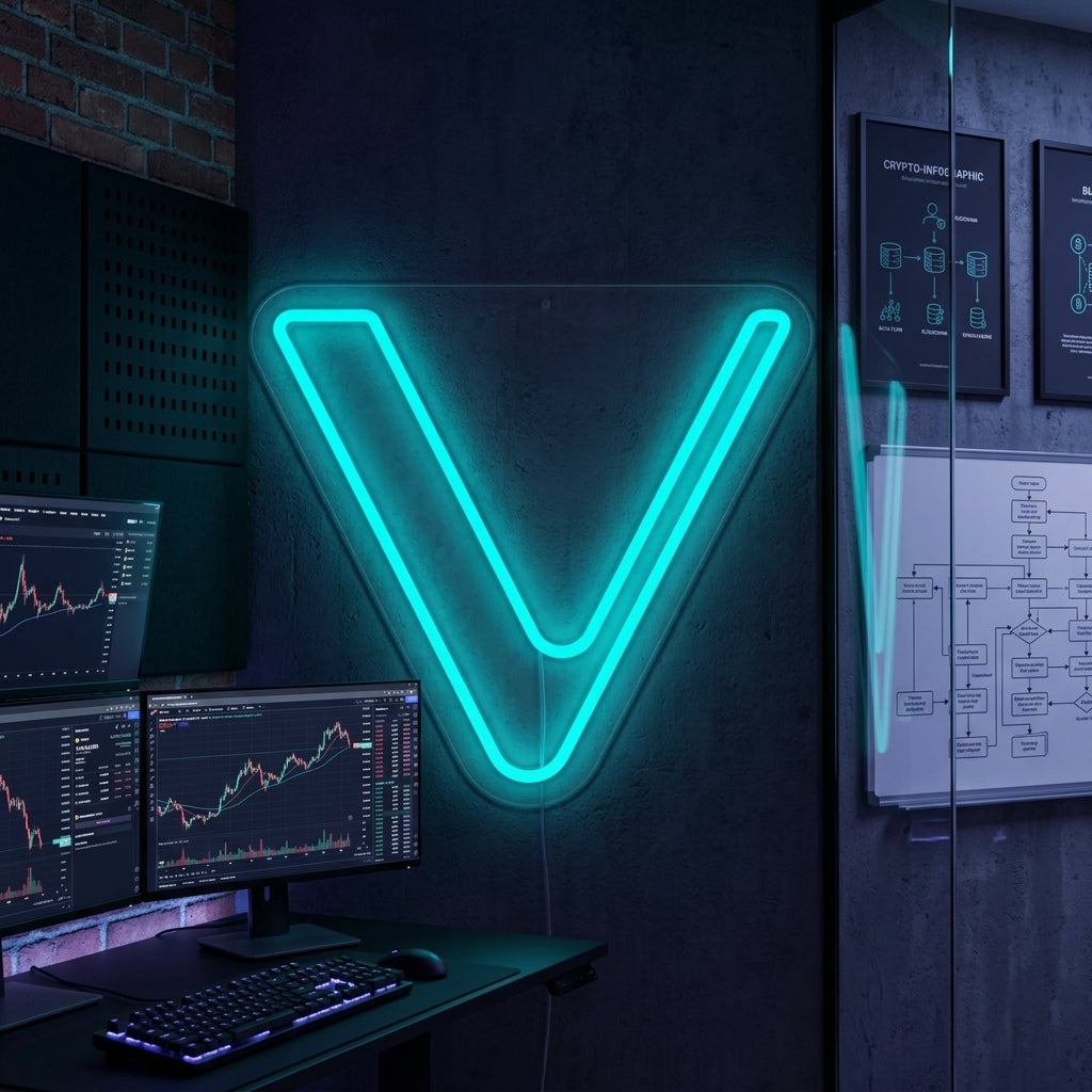 "Vet Vechain-Logo" Neonkyltti
