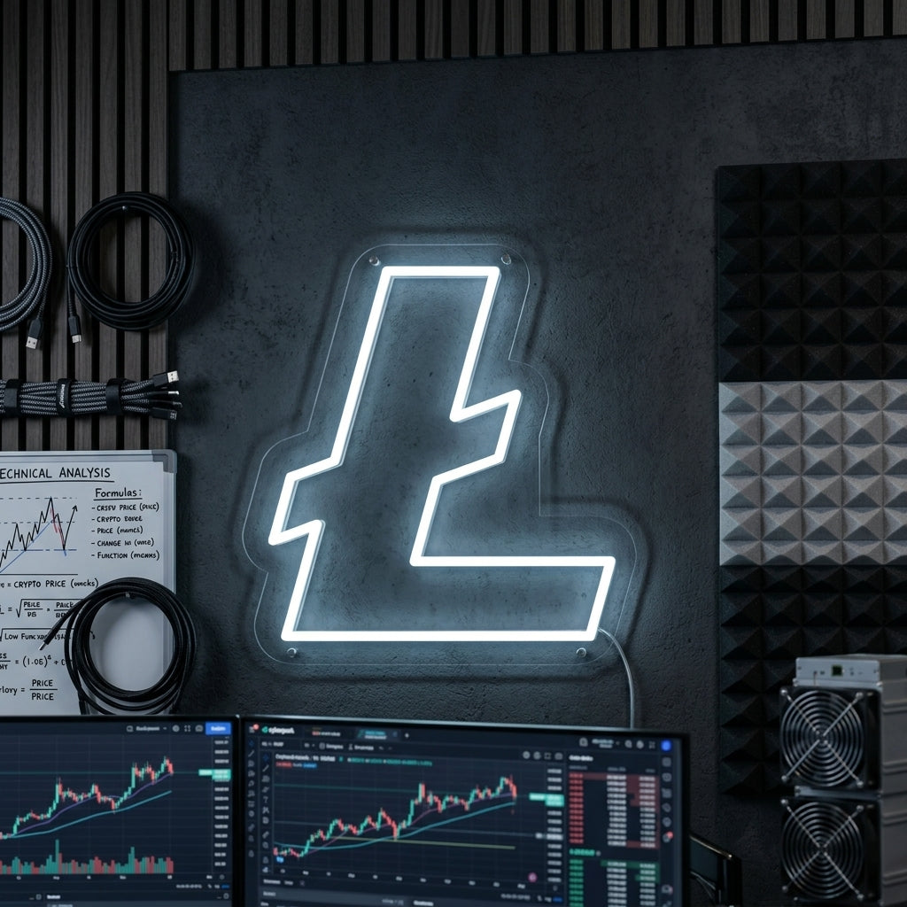 "Litecoin (LTC) Kryptovaluutta" Neonkyltti
