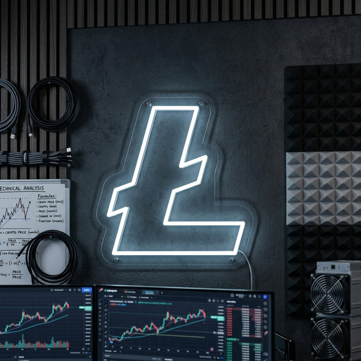 "Litecoin (LTC) Kryptovaluutta" Neonkyltti
