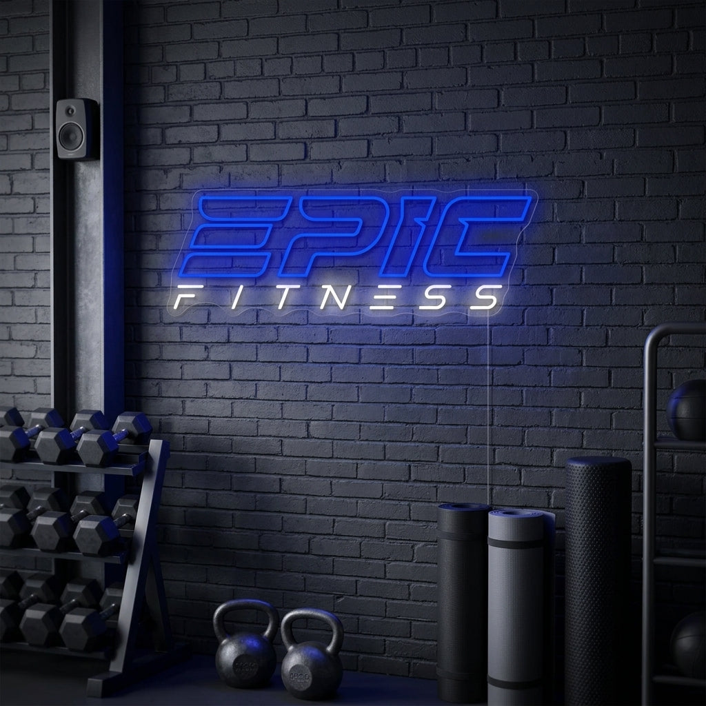 "Epic Fitness" Neonkyltti
