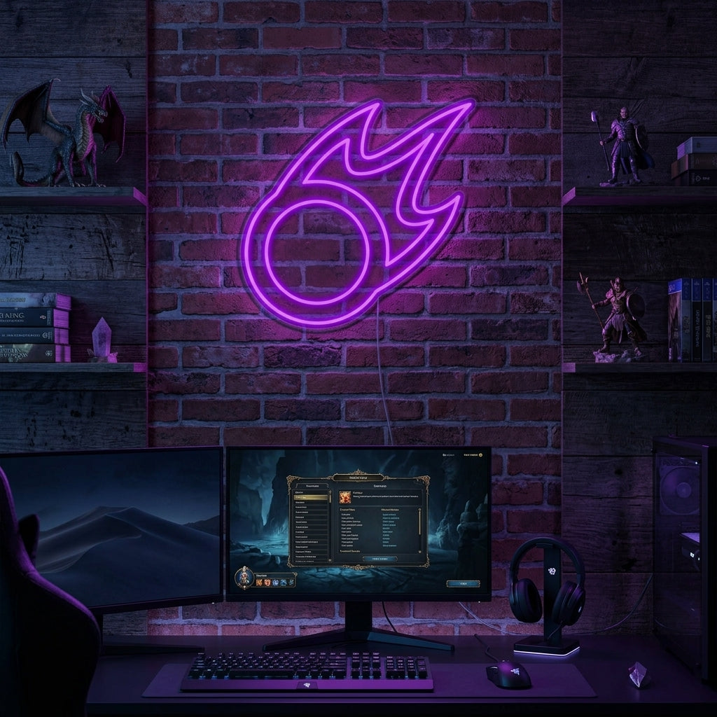 "FF XIV" Neonkyltti