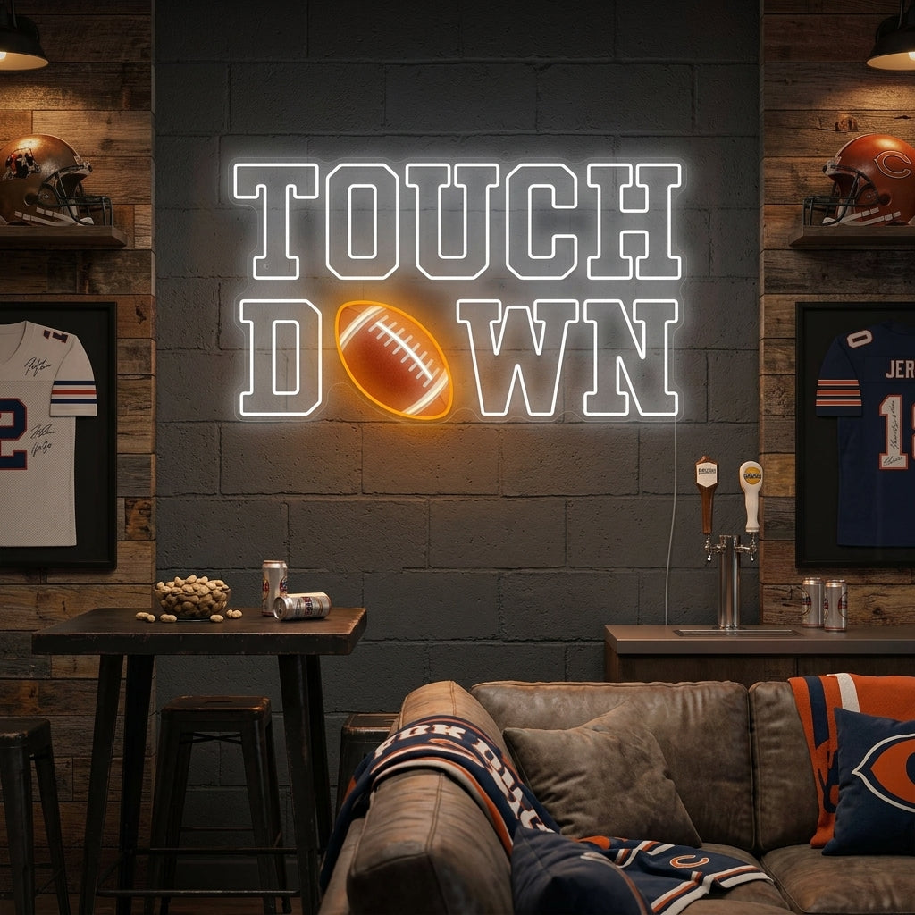 "Touchdown" Neonkyltti