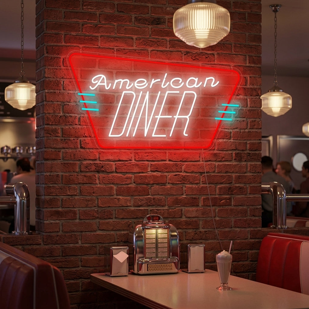 "American Diner" Neonkyltti