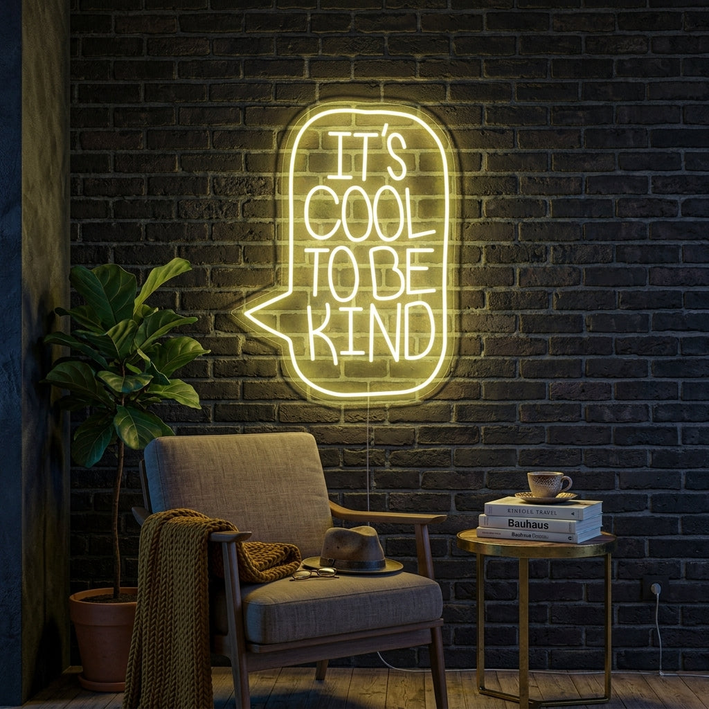 "Its Cool To Be Kind" Neonkyltti