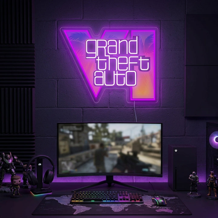 "Grand Theft Auto" Neonkyltti