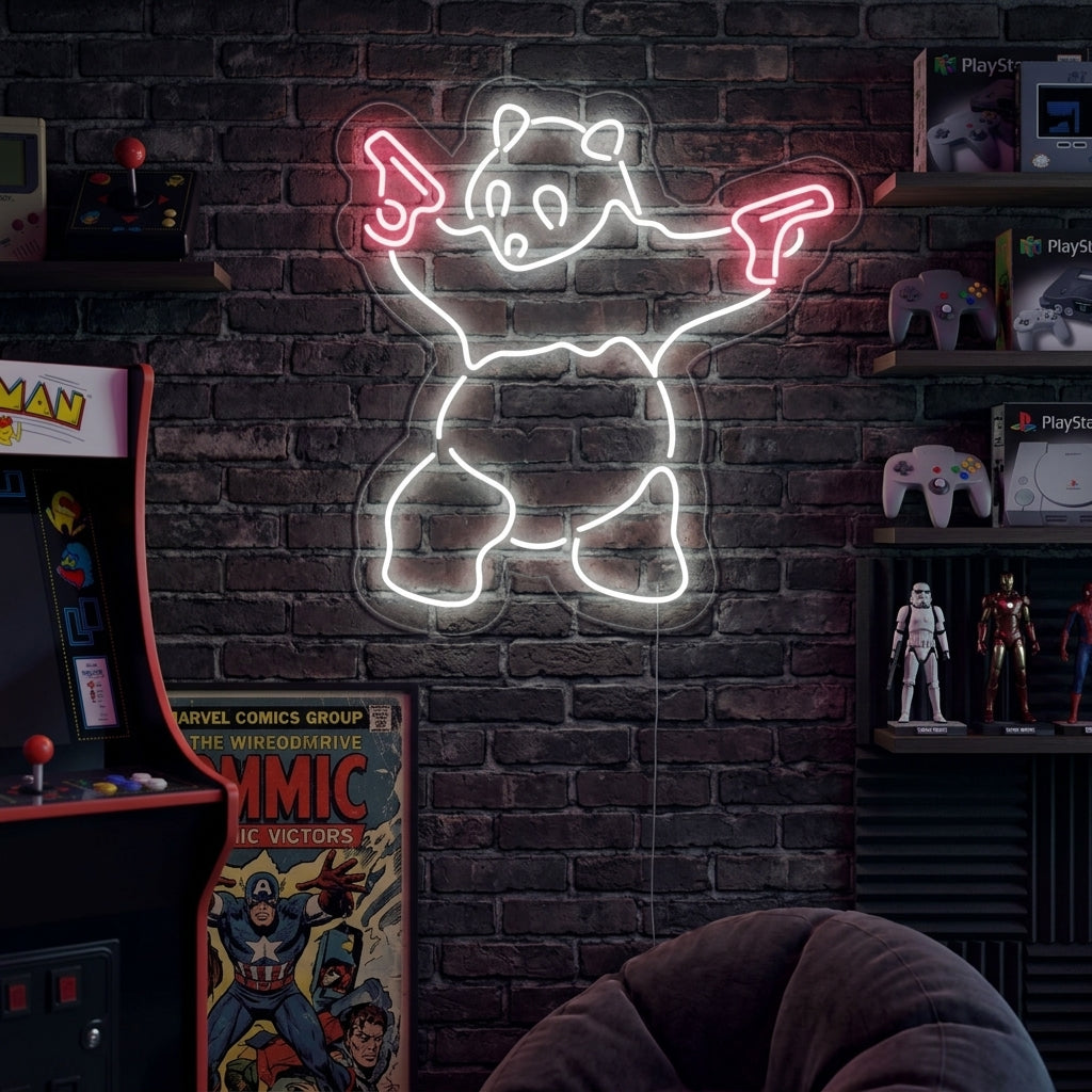 "Panda, Ase" Neonkyltti