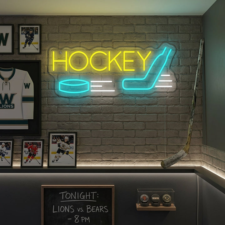 "Hockey" Neonkyltti